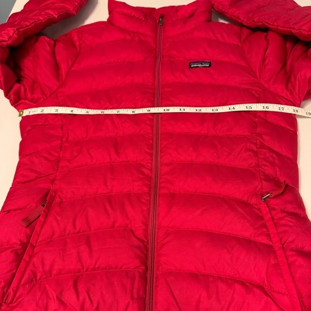 Patagonia Insulated Down Puffer Jacket Full Zip Girls Size XL Hot Pink Outerwear